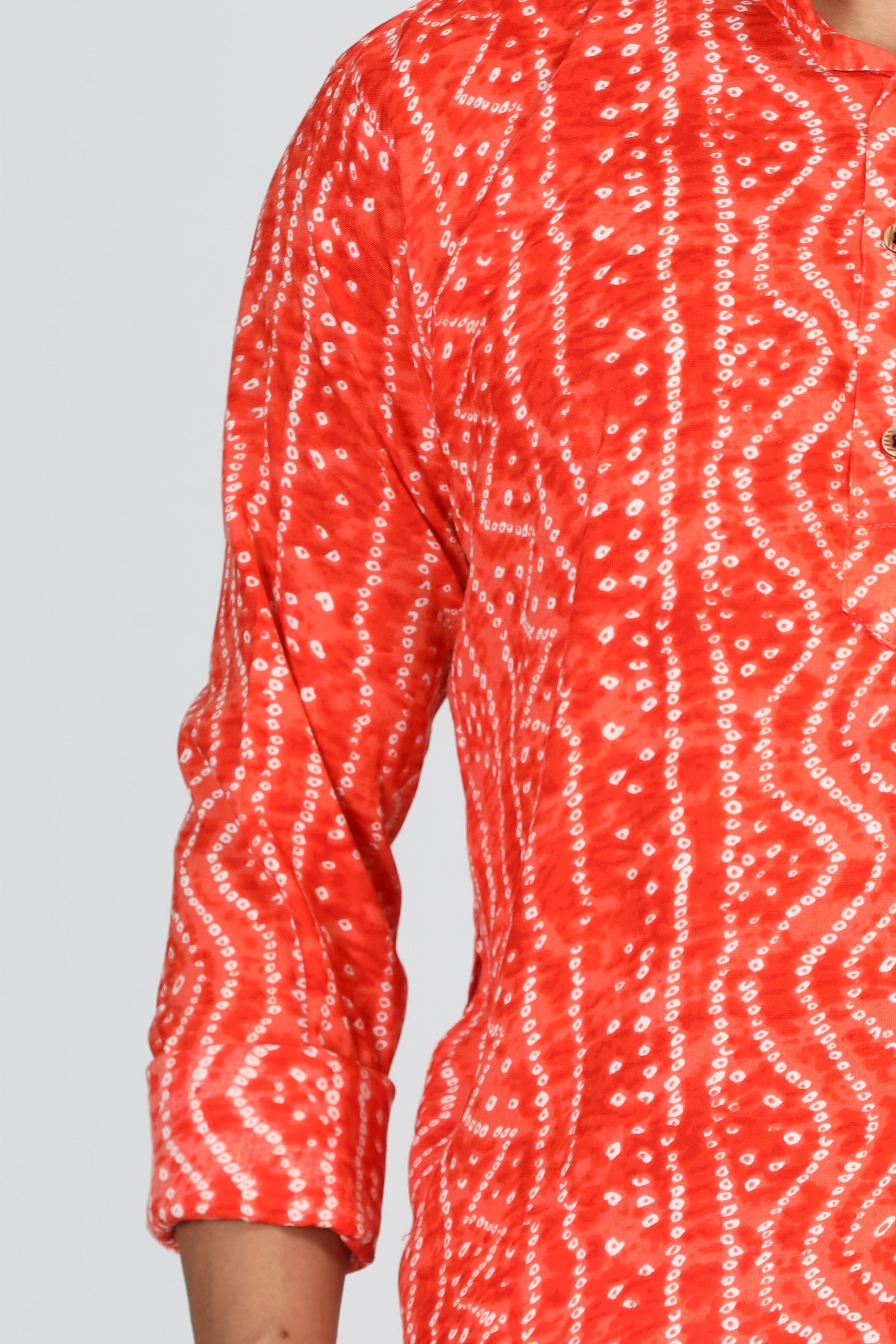 Gerua Groove Kurta