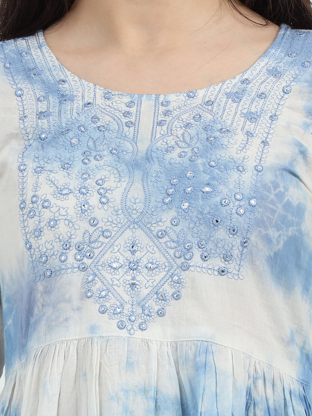 Aasmani Blue Dress