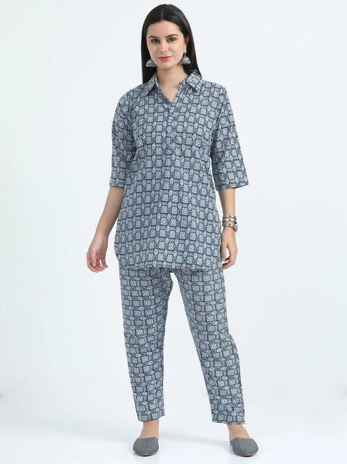 Aqua Adaa Co-ord Set