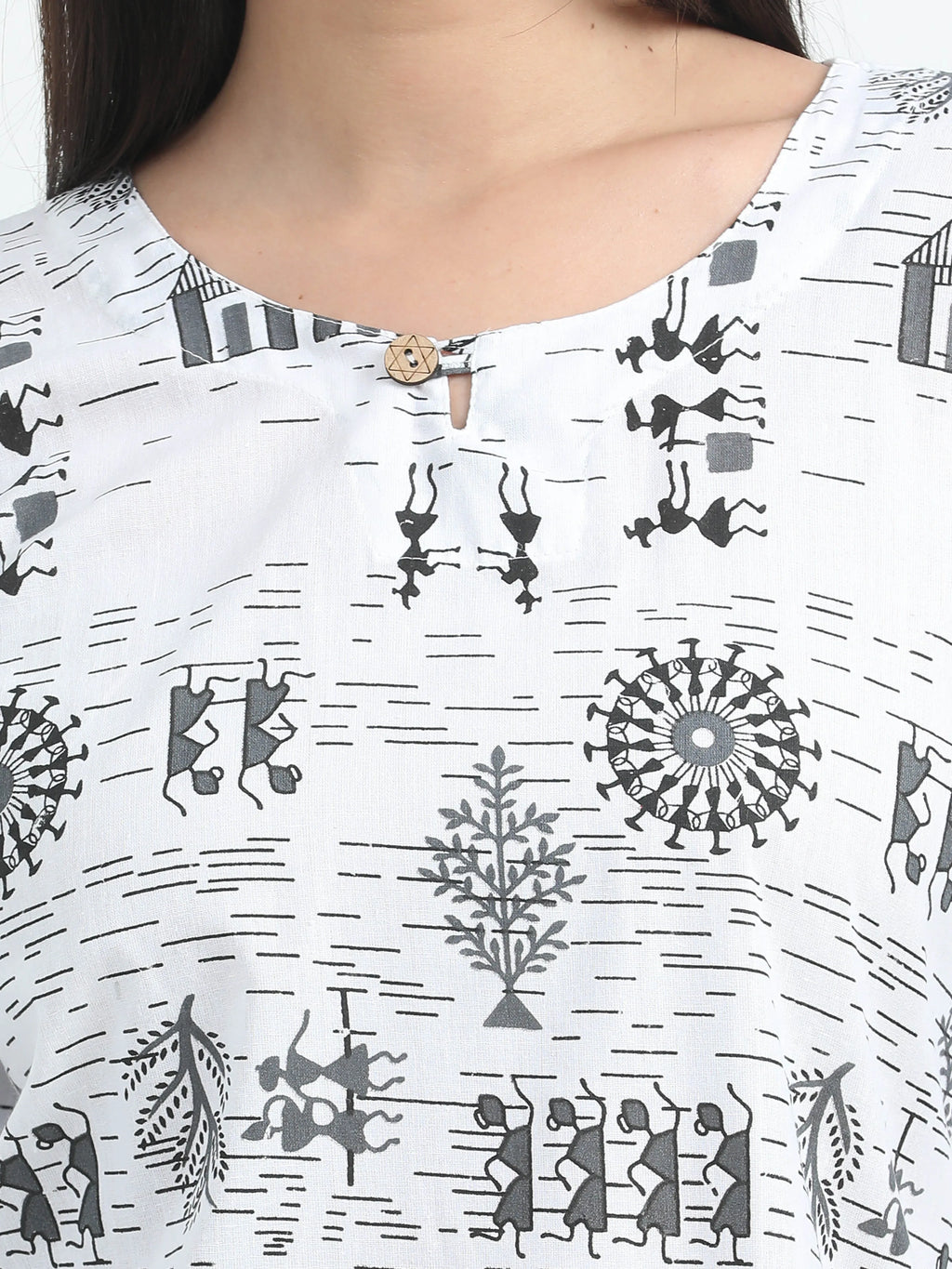 Kali Katha Short Kurti Co-ord Set